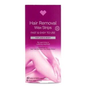 Hair Removal Wax Strips - Fast & Easy To Use - For Legs & Body